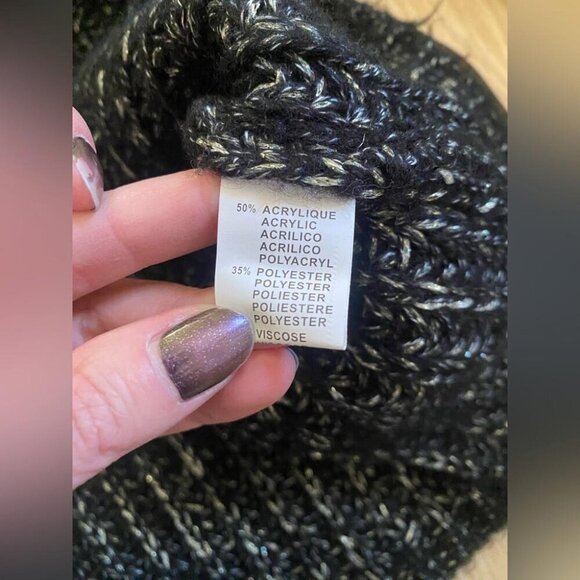 Witchy Goth Y2K Chunky Knit Dramatic Bell Sleeves Cottagecore Goth - Picture 12 of 13